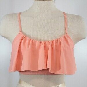 C Apparel Swim Ruffle Swim Top size S